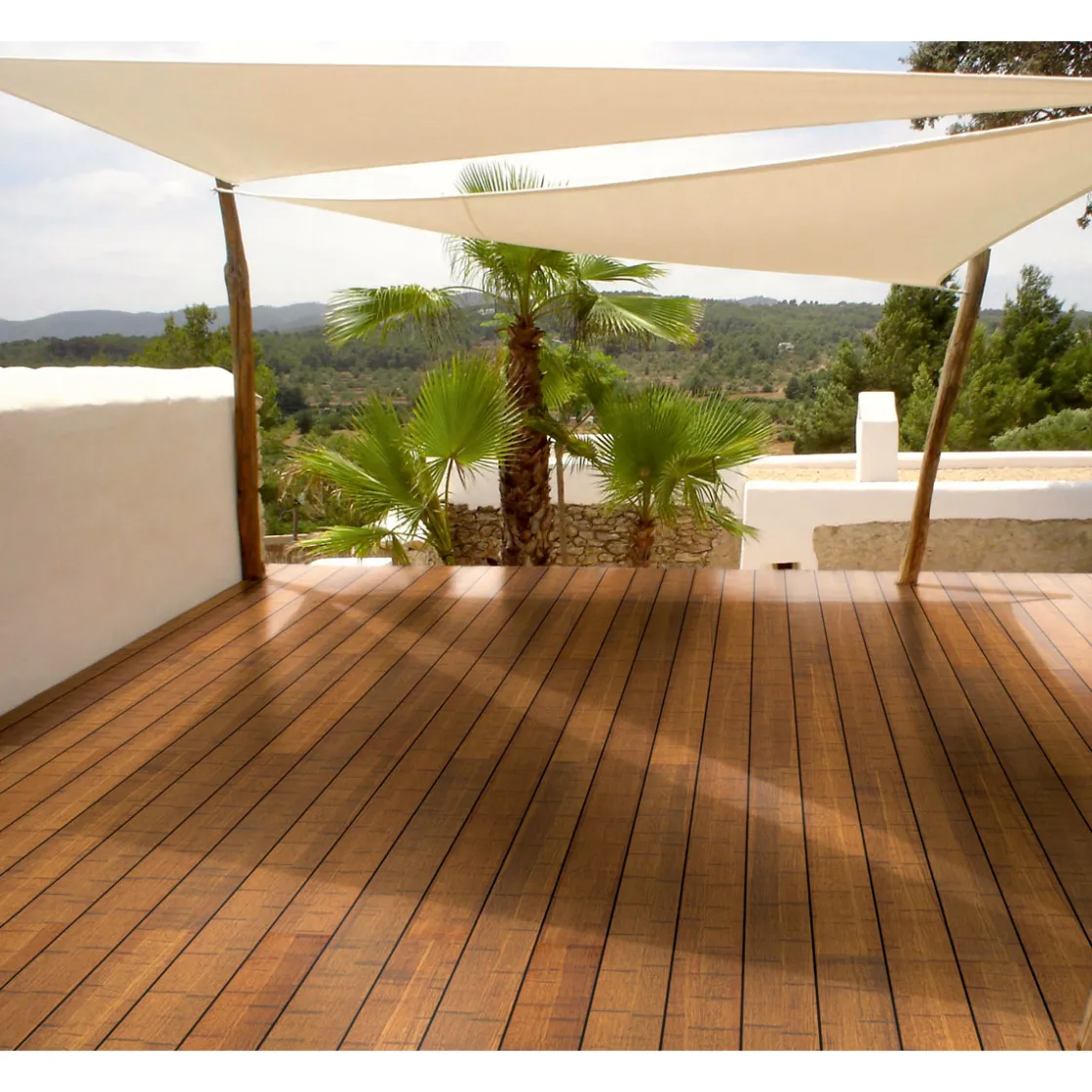 Bambus-Terrassendiele CoBAM 220 x 14 x 2 cm ^ Online