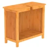 Bambus Waschbeckenunterschrank mit 2Tueren, BxHxT 67x60x28cm ^ Schütte Clearance
