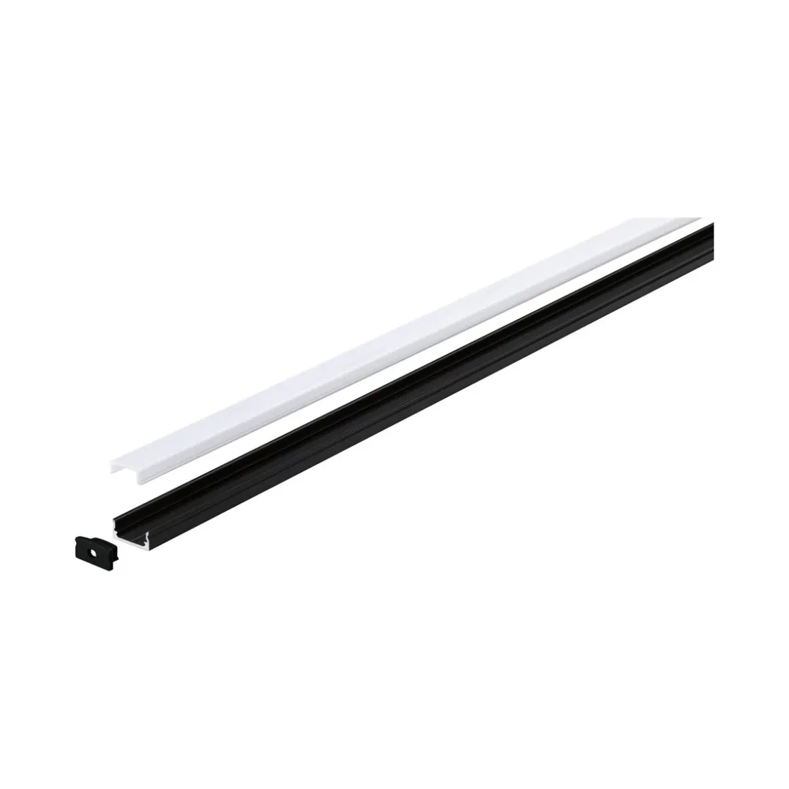 Base Profil mit weissem Diffusor 2 mschwarz eloxiert/weiss Alu/Kunststoff ^ Paulmann Best