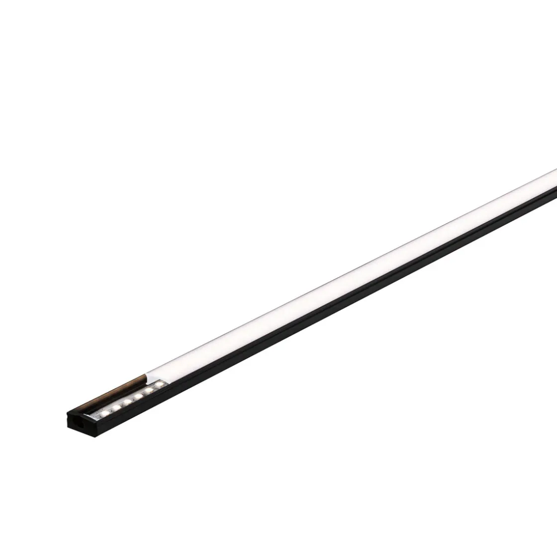 Base Profil mit weissem Diffusor 2 mschwarz eloxiert/weiss Alu/Kunststoff ^ Paulmann Best