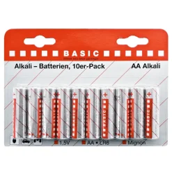 Batterie Alkaline AA 10Stk. ^ Basic Discount