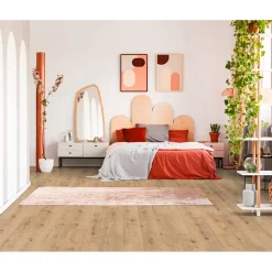 Laminatboden Eiche Silent 138 x 19,3 cm ^ Basic Online