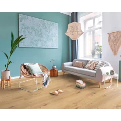 Laminatboden Eiche Silent 138 x 19,3 cm ^ Basic Online