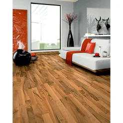 Laminatboden Nussbaum 137,6 x 19,3 cm ^ Basic Best