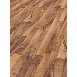 Laminatboden Nussbaum 137,6 x 19,3 cm ^ Basic Best