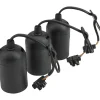 Lampenfassungsset schwarz 3er-Pack ^ Basic Discount