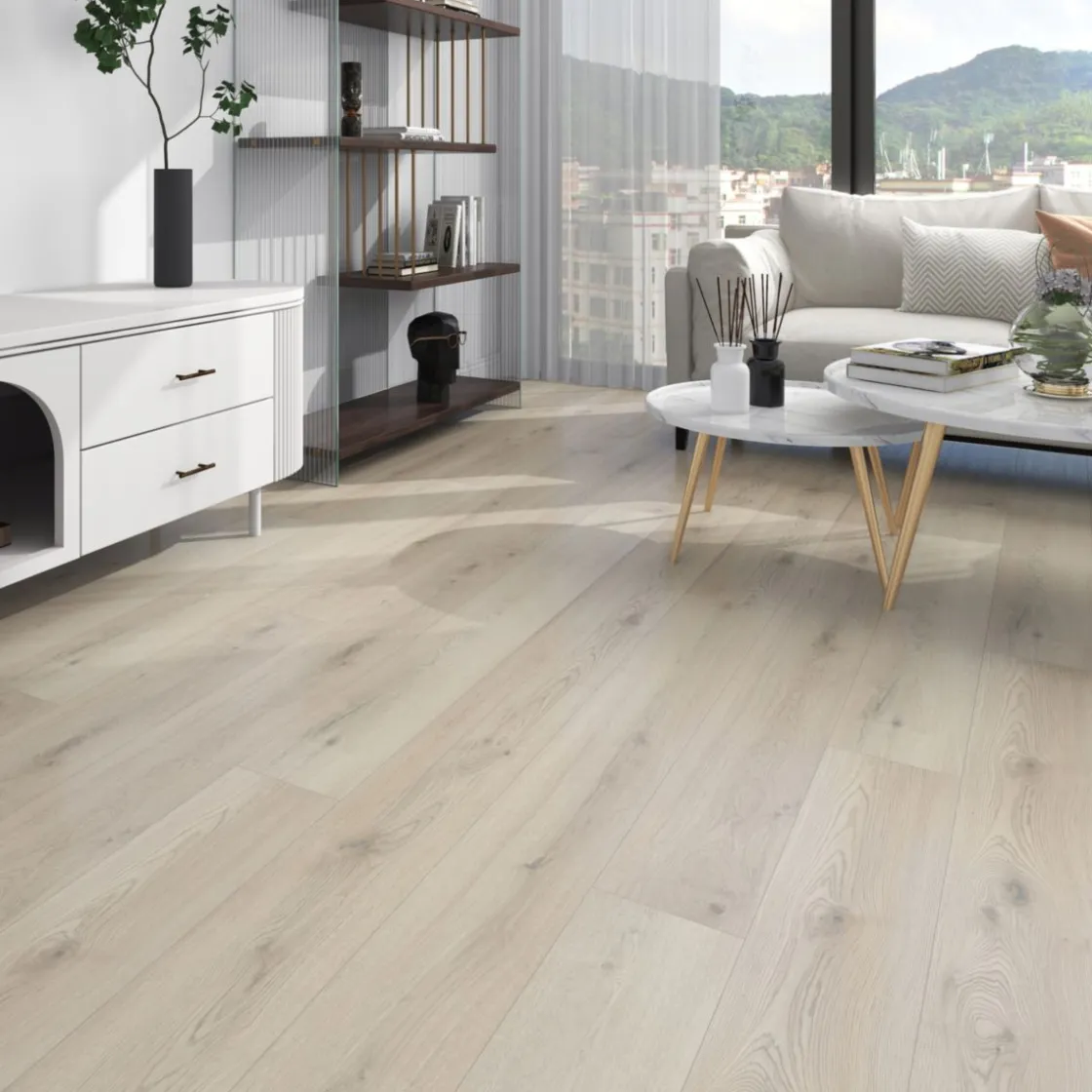SPC Rigid Designboden Eiche beige 1220x181x3,2 ^ Basic Online