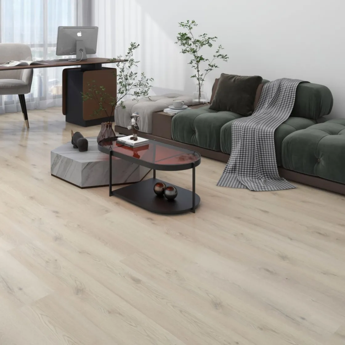 SPC Rigid Designboden Eiche beige 1220x181x3,2 ^ Basic Online
