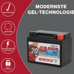 Batterie GEL YB4L-B 4Ah 120 A ^ Best