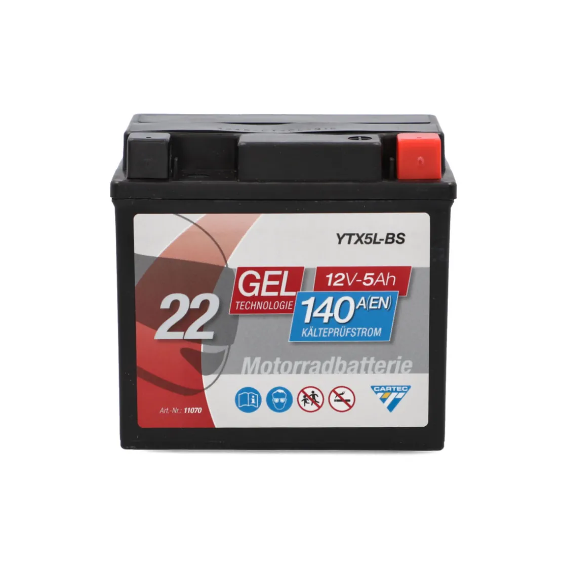 Batterie GEL YTX5L-BS 5Ah 140A ^ Outlet
