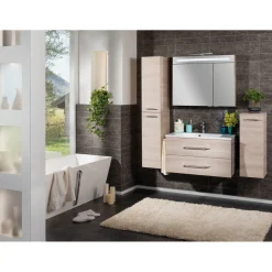 B.Clever LED-Spiegelschrank 90x71x16cm2 Tueren m. Schalter/Steckdose ^ Fackelmann Sale