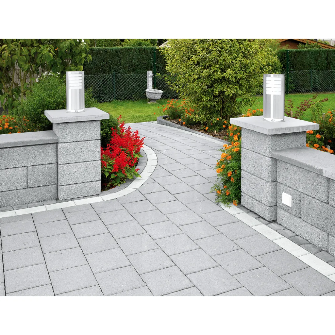 Bellamur Mauerabdeckung Oberfläche glatt50x35x5 cm, grau ^ Lusit New