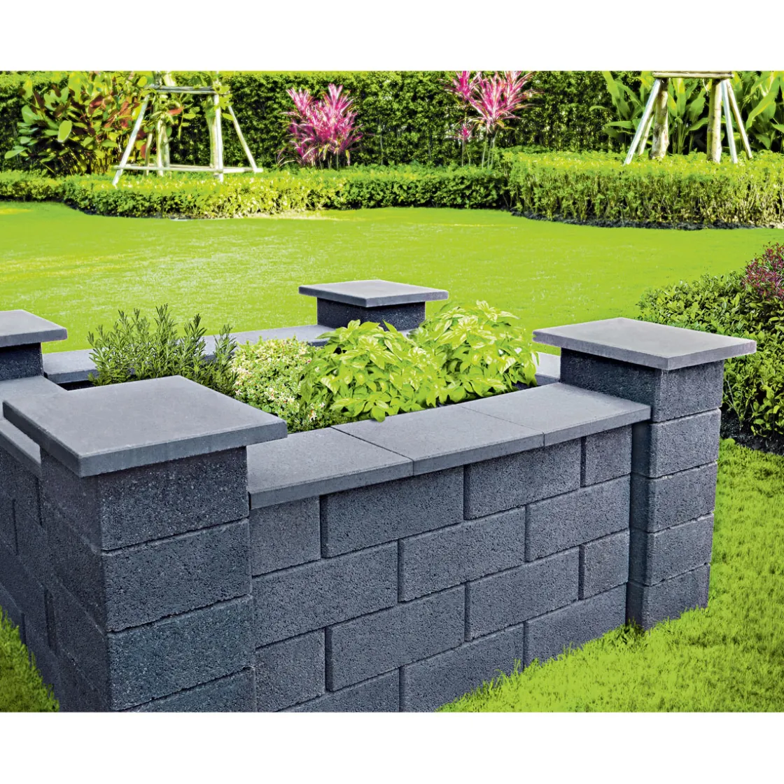 Bellamur Mini Mauerabdeckung 48x27x4-4,5 cm ^ Lusit Sale