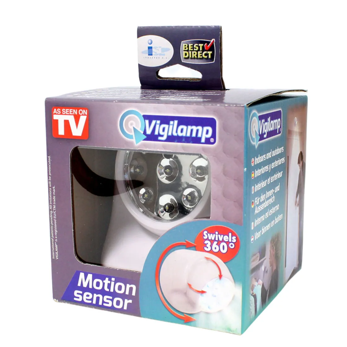 Vigilamp kabelose LED Lampe m. Bewegunsmelder ^ Best Direct