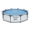 Frame-Pool-Set Steel Pro MAX mit Filterpumpe Durchmesser 305 x 76 cm lichtgrau ^ Bestway Hot