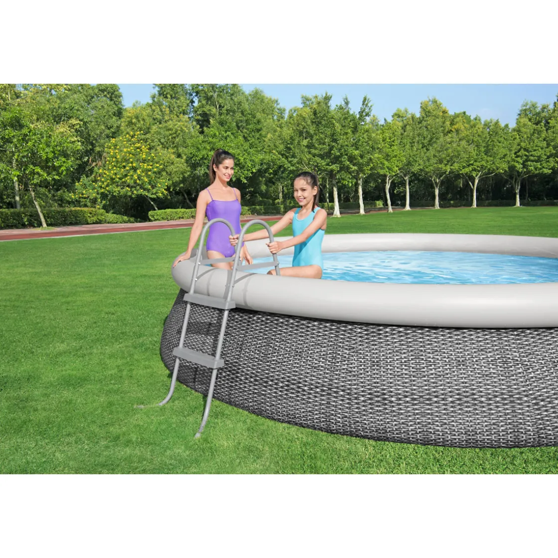 Poolleiter Flowclear 100 x 45 cm für 76 und 84 cm Höhe ^ Bestway Best