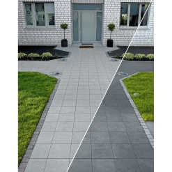 Beton Gehwegplatte grau x4 cmmit Fase ^ Hot