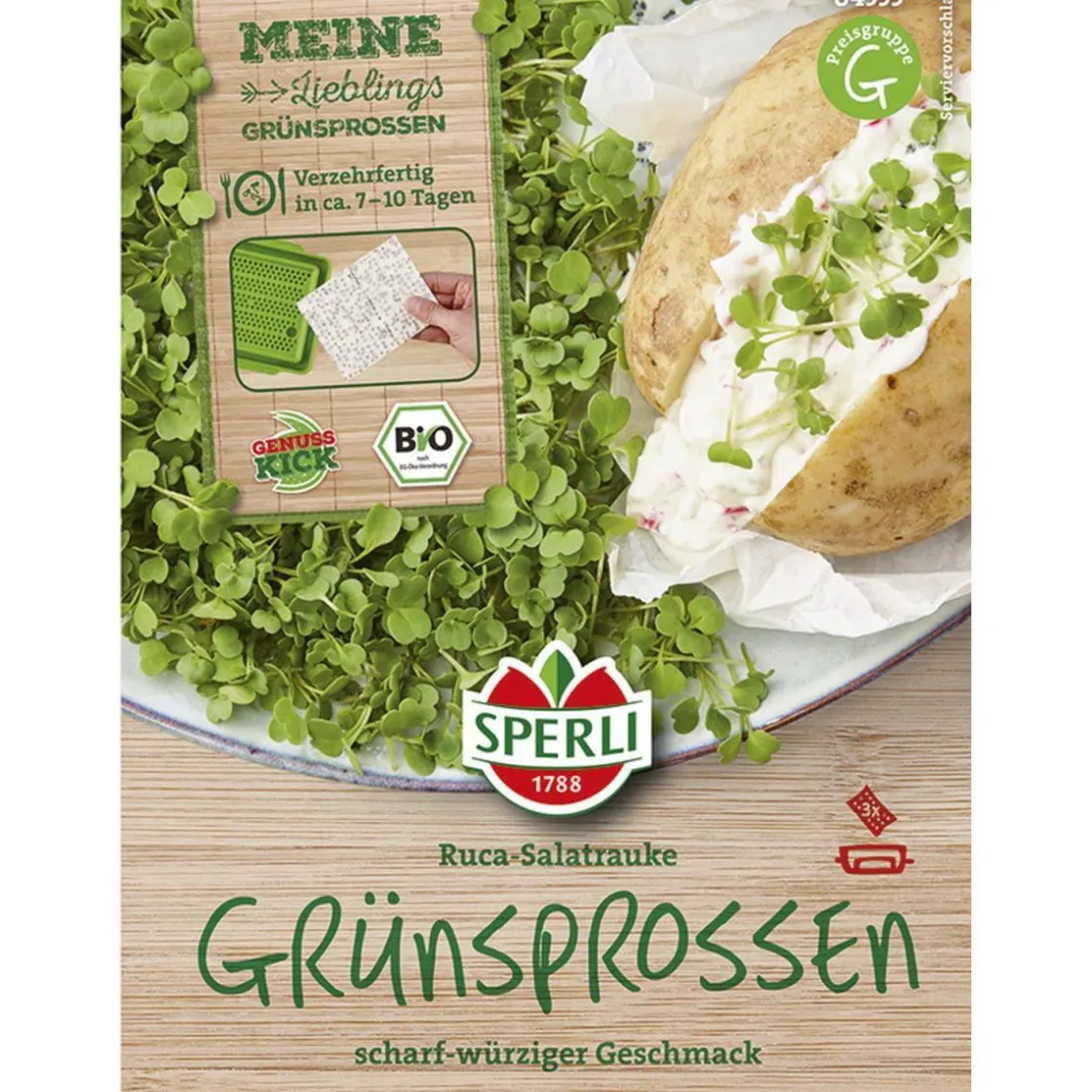 BIO Rucola für Micro Green Anzuchtset Nachfüllpads ^ Online