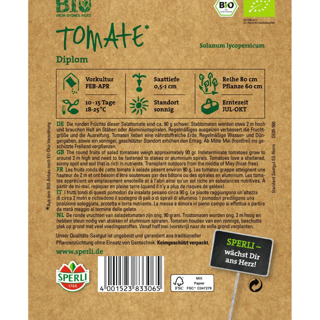 Bio-Tomate Stabtomate 200 cm ^ Sale
