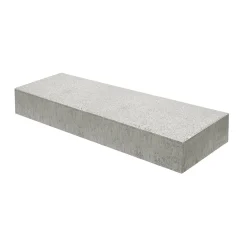 Blockstufe maschinell gefertigt100/35/16 cm, grau ^ Lusit