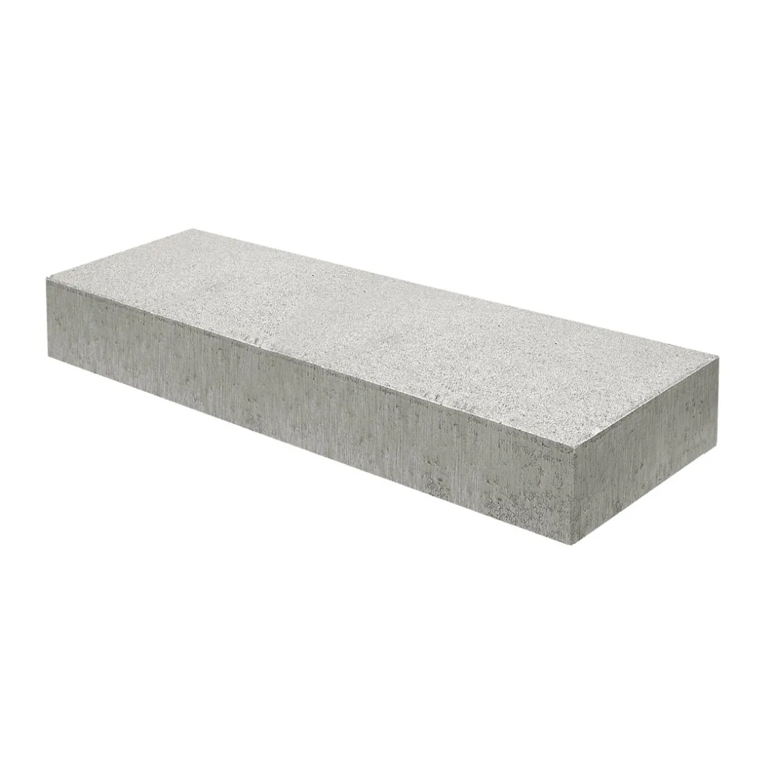 Blockstufe maschinell gefertigt100/35/16 cm, grau ^ Lusit