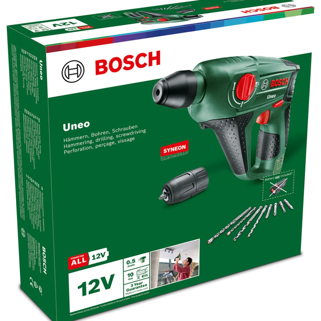 Akku-Bohrhammer Uneo ohne Akku ^ Bosch Best