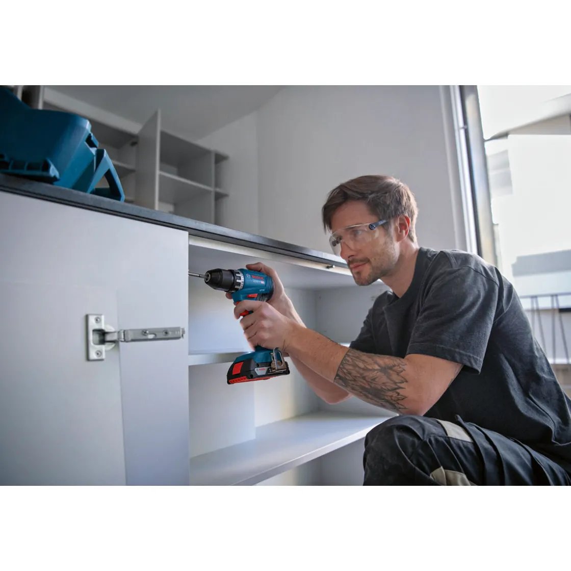 Akku-Bohrschrauber GSR 18 V-45 Professional in L-BOXX 136 ^ Bosch New