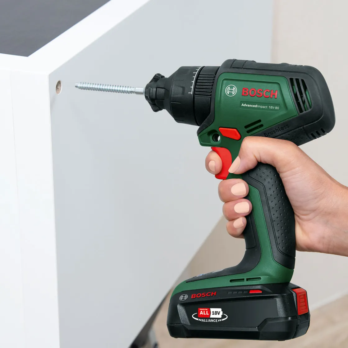 Akku- Schlagbohrmaschine AdvancedImpact 18V-80 solo ^ Bosch Hot