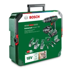 Akku-Schlagbohrschrauber UniversalImpact 18V 2 Akkus Ladegerät und Zubehör ^ Bosch New