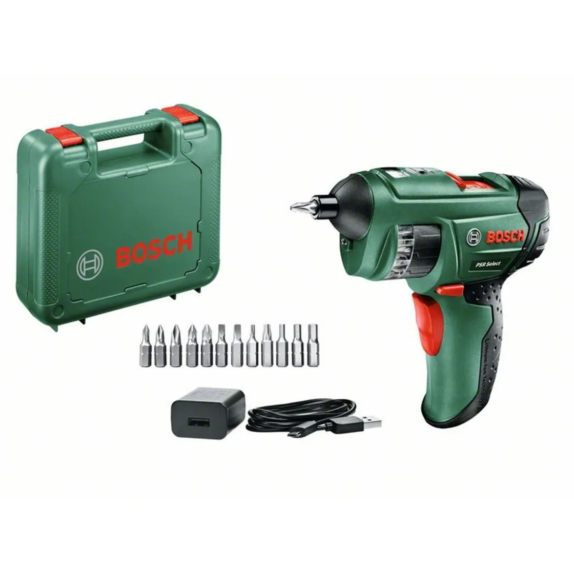 Akku-Schrauber-Set PSR Select 15-teilig ^ Bosch New
