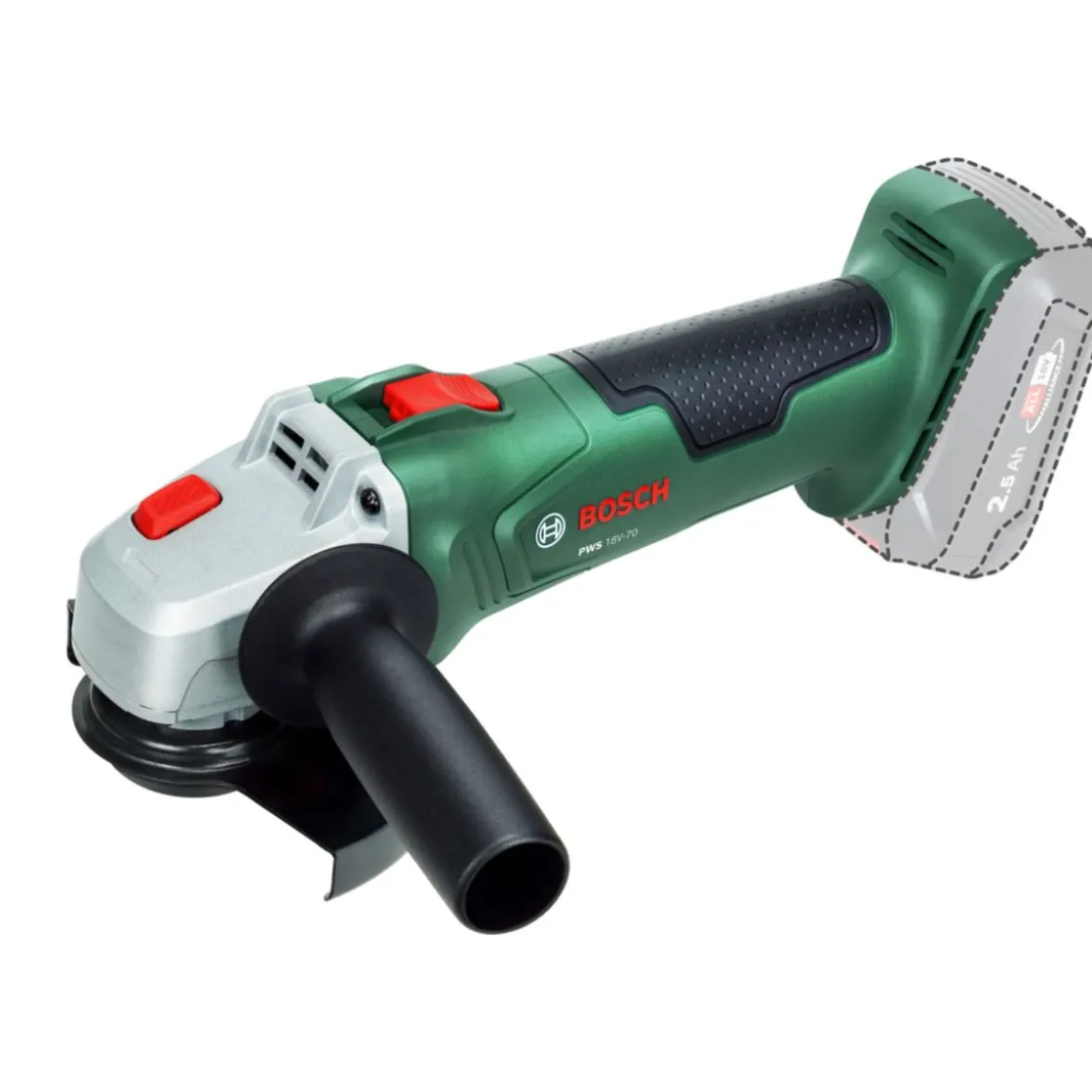 Akku-Winkelschleifer PWS18V-70 solo ^ Bosch