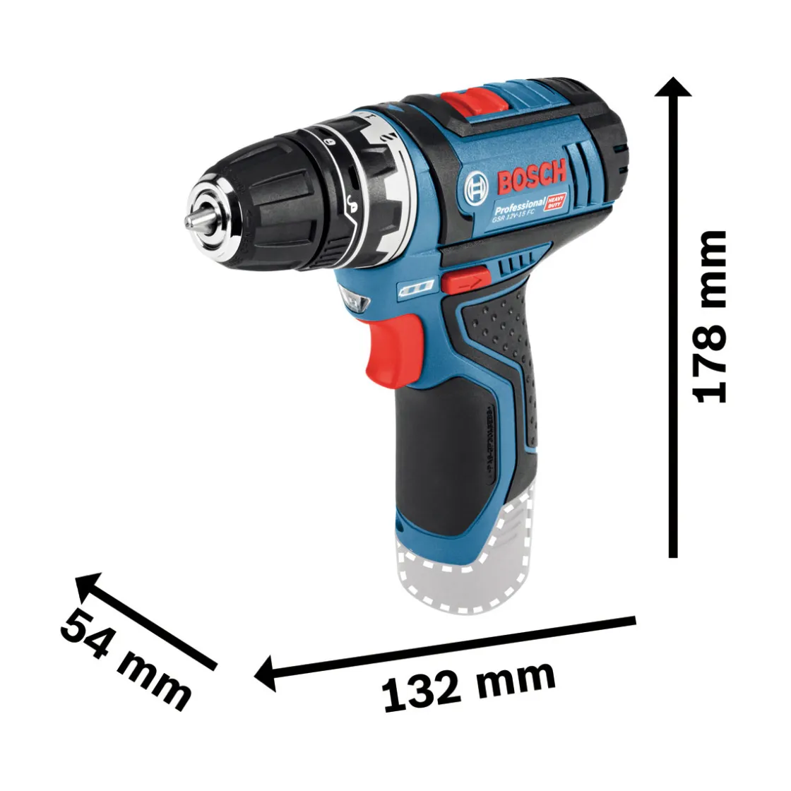Akku-Bohrschrauber-Set GSR 12V-15 FC ^ Bosch Professional Hot