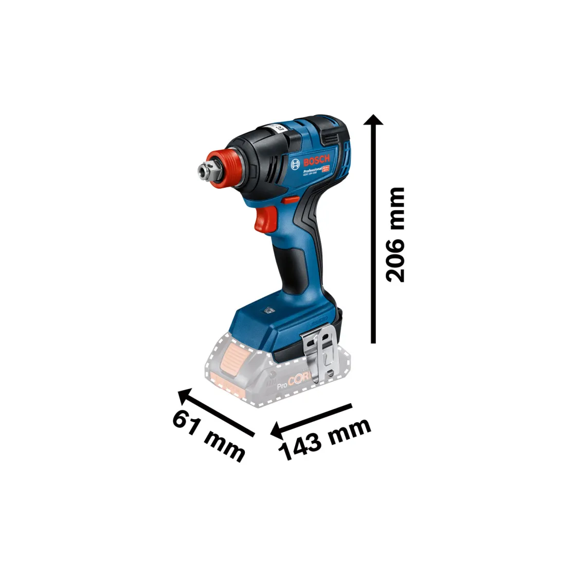 Akku-Drehschlagschrauber GDX 18V-200 ^ Bosch Professional Clearance