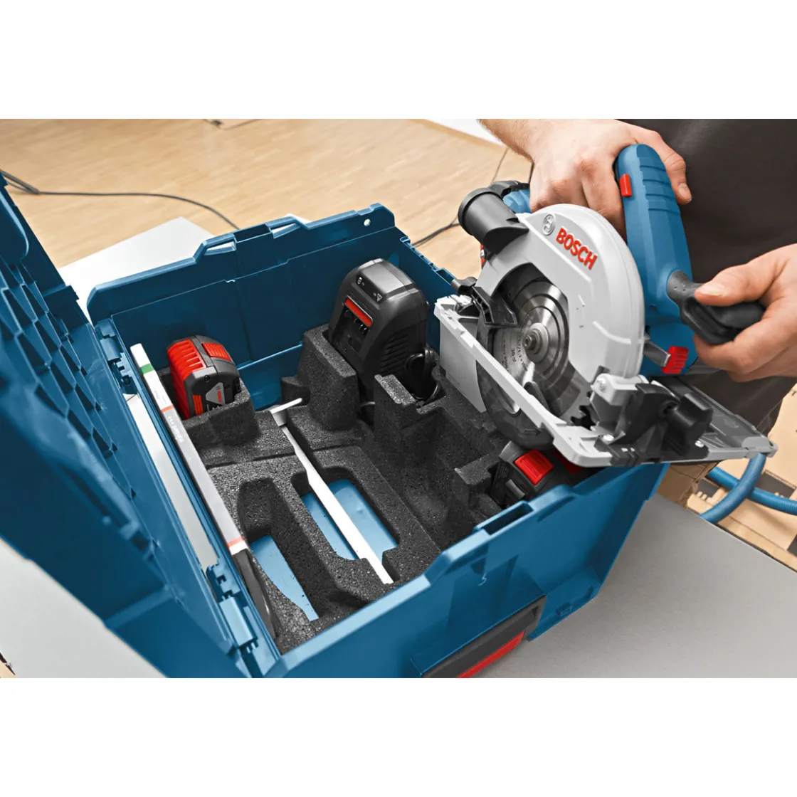 Akku-Kreissäge-Set GKS 18V-57 G ^ Bosch Professional