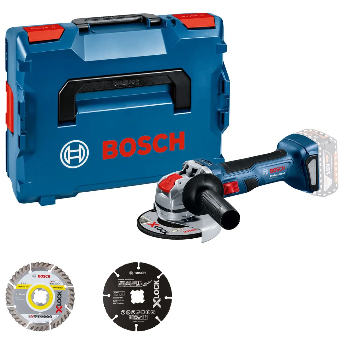 Akku-Winkelschleifer GWX 18V-7 X-LOCK ^ Bosch Professional