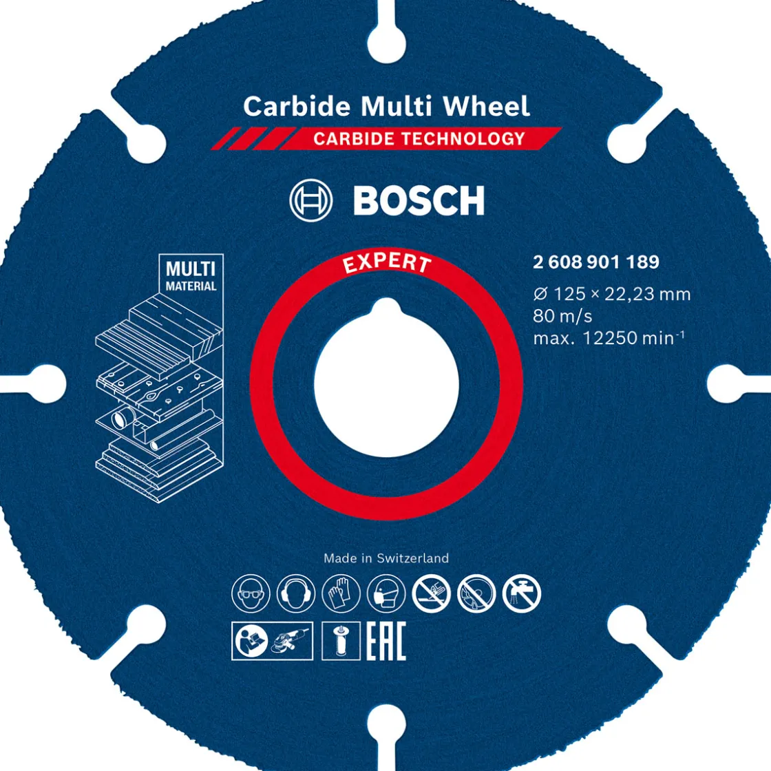 Expert Carbide Multi Wheel Trennscheibe 125 mm 22,23 mm ^ Bosch Professional Hot