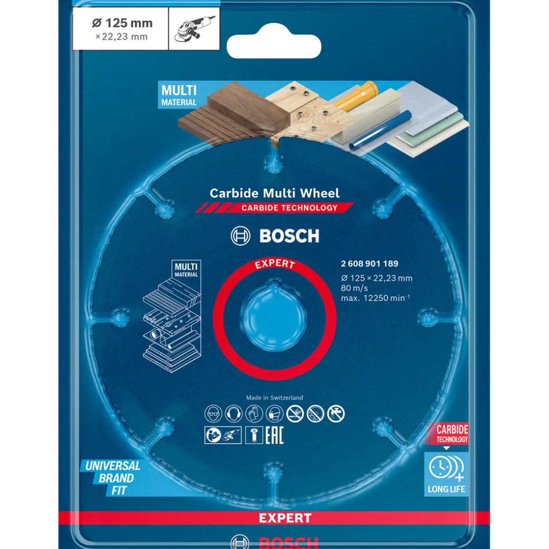 Expert Carbide Multi Wheel Trennscheibe 125 mm 22,23 mm ^ Bosch Professional Hot