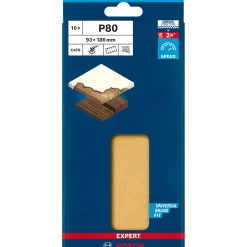 Expert C470 Schleifpapier mit 8 Löchern für Schwingschleifer 93 x 186 mm G 80 10- teilig ^ Bosch Professional New