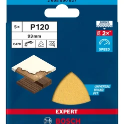 Expert C470 Schleifpapier für Deltaschleifer 93 mm G 120 5 Stück ^ Bosch Professional Clearance