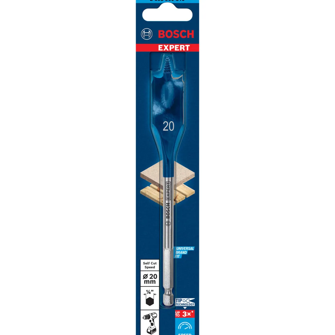 Expert SelfCut Speed Flachfräsbohrer 20 x 152 mm ^ Bosch Professional Clearance