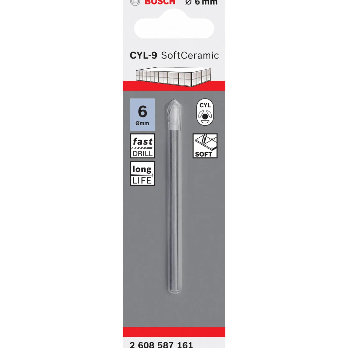 Fliesenbohrer CYL-9 Ceramic 6 x 80 mm ^ Bosch Professional New