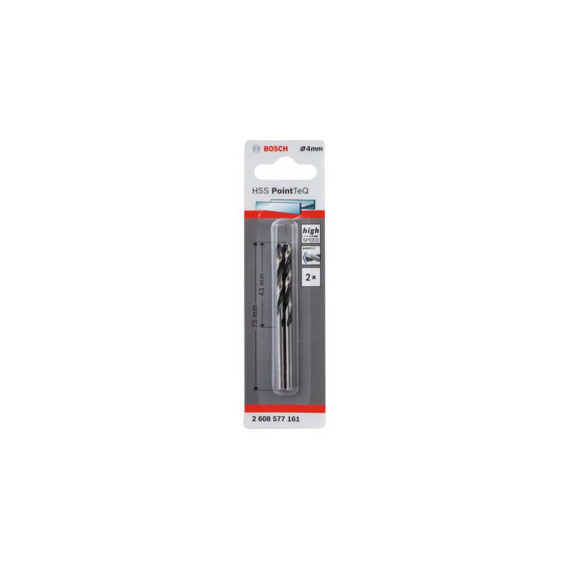 HSS-Spiralbohrer PointTeQ 4,0 mm ^ Bosch Professional Online