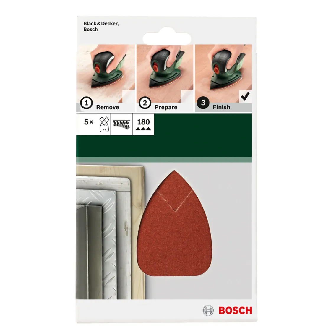 Professional Schleifblatt 95 x 135 mm G180 Klett ^ Bosch Discount