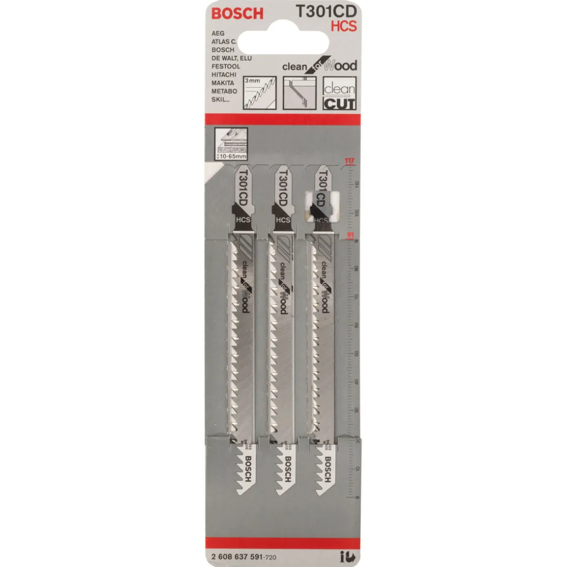 Stichsägeblatt T 301 CD Clean for Wood ^ Bosch Professional Sale