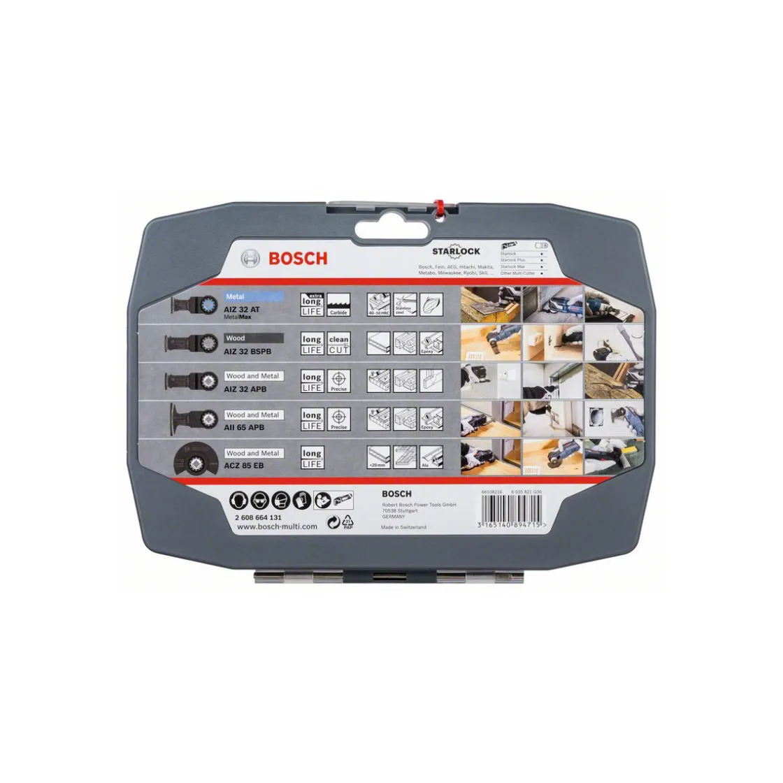 5-teilige Schneidsets Wood and Metal für Multifunktionswerkzeuge AIZ 32 AT AIZ 32 BSPB AIZ 32 APB AII 65 APB ACZ 85 EB ^ Bosch Professional Best