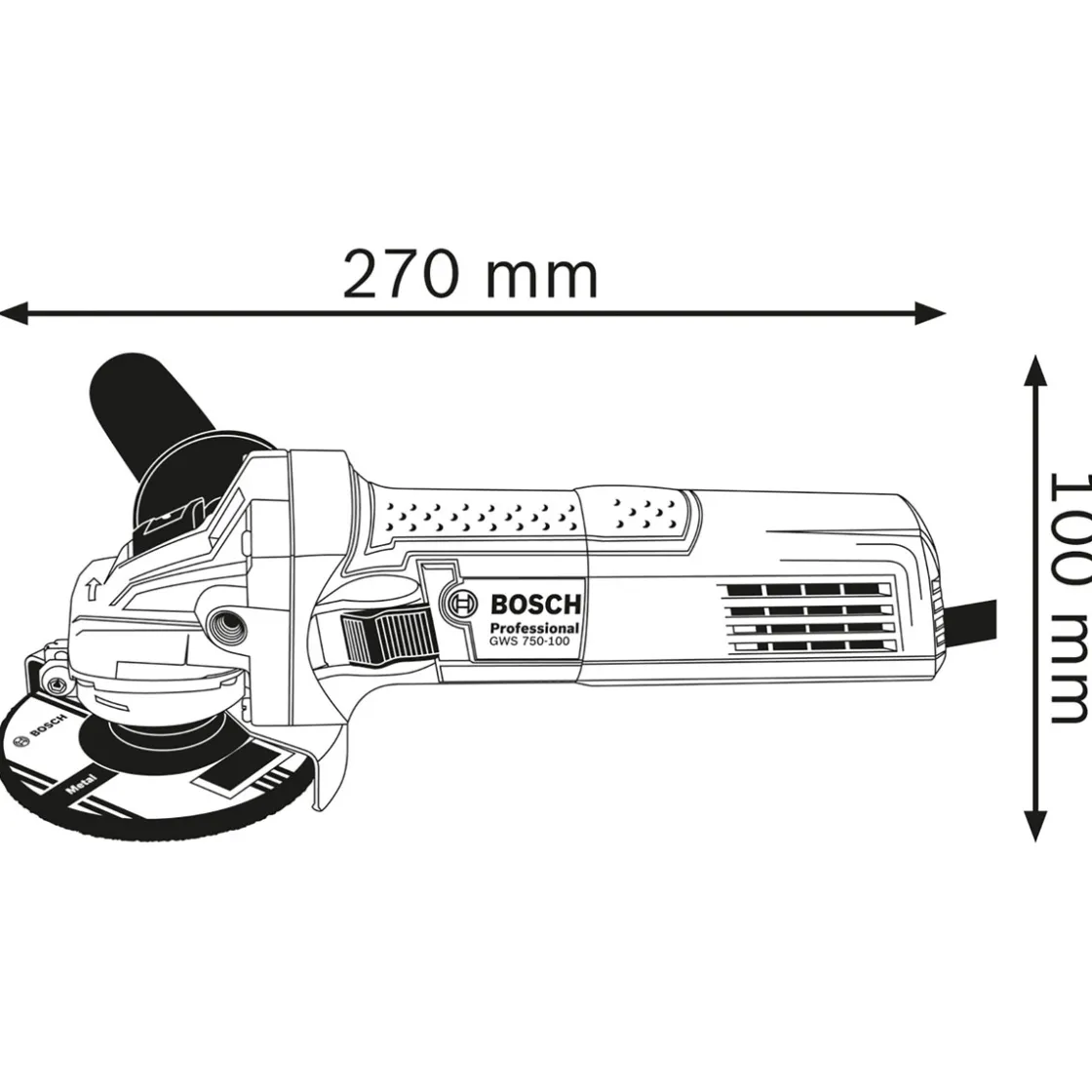 Winkelschleifer GWS 750-125 ^ Bosch Professional New