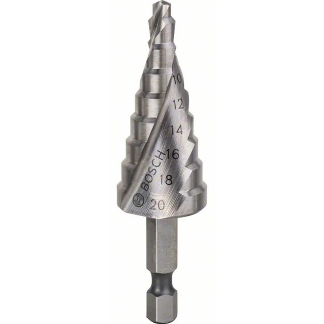 Stufenbohrer HSS 4 - 20 mm 1/4" 70,5 mm ^ Bosch Online