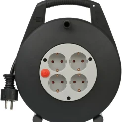 Mini-kabeltrommel Vario Line 00 cm schwarz ^ Brennenstuhl Hot