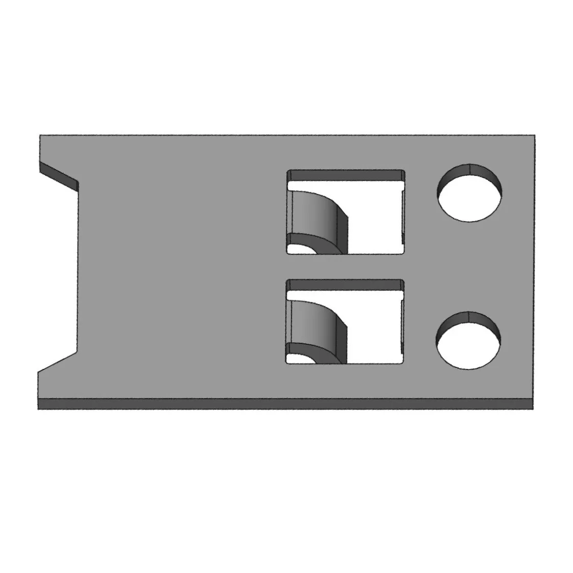 BRIGX Winkel Aluminium 40 x 20 x 596 mm ^ New