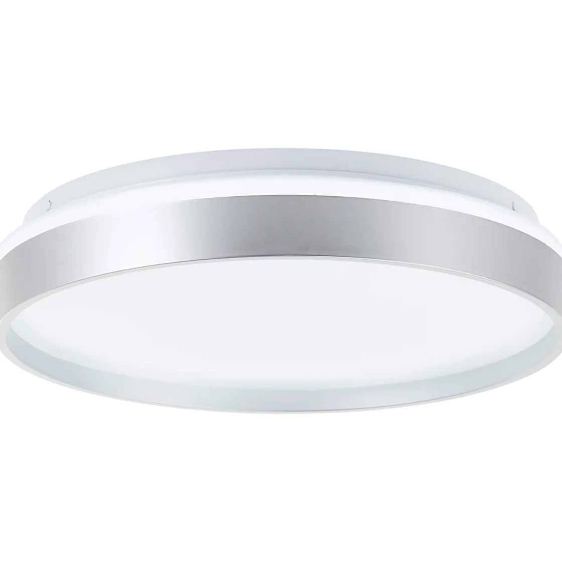 Deckenleuchte Britt 33cm silber/weiß 22W 2300lm stufenlos dimmbar ^ Brilliant Online